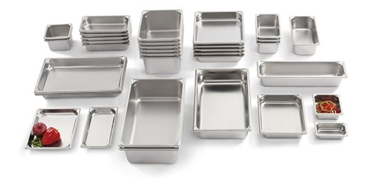 Vollrath Super Pan V in different shapes and sizes